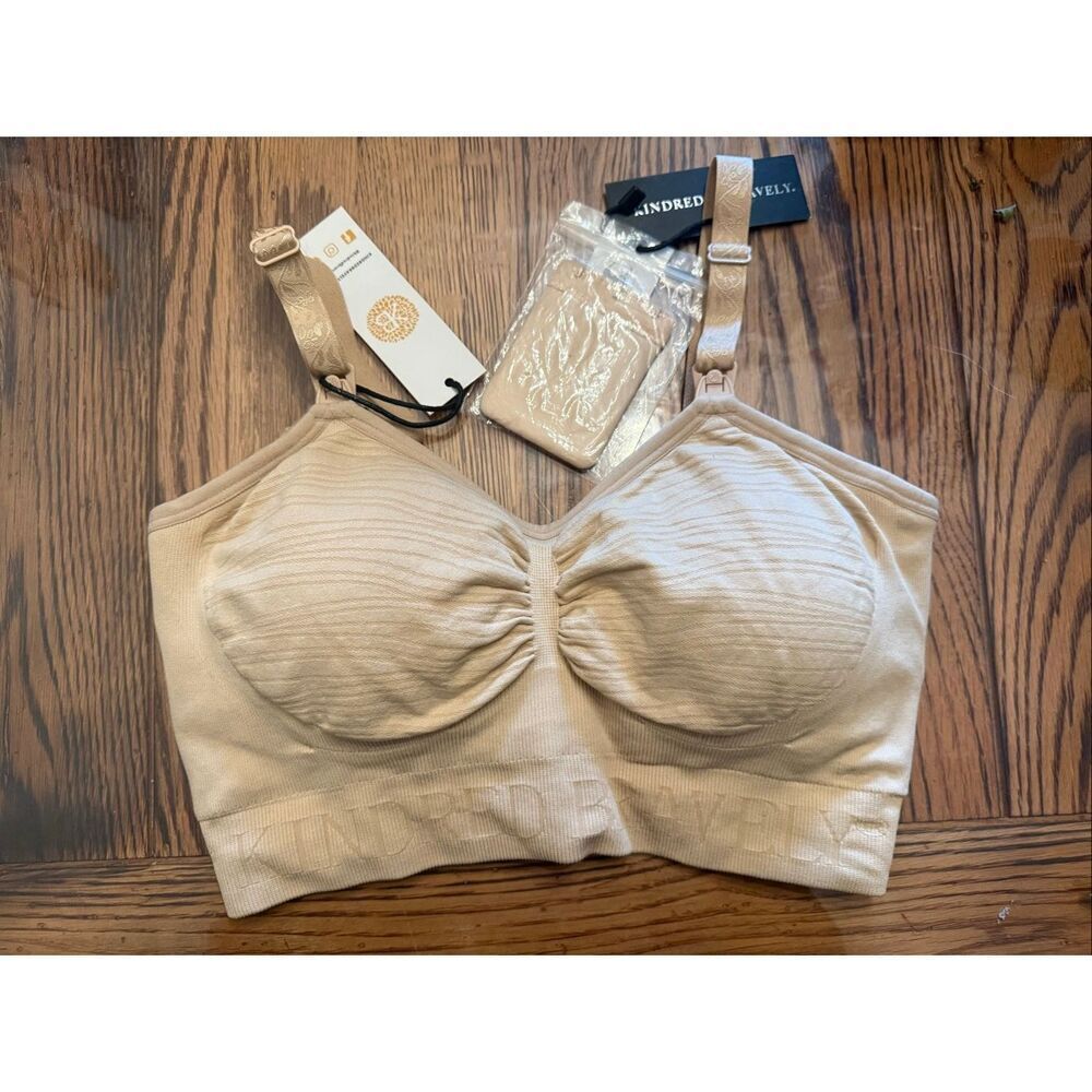 Kindred Bravely Tan Sublime Hands-Free Nursing Pumping Bra Size Small Petite NWT